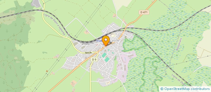 localisation de l'entreprise AU BON PLAISIR  FRASNE