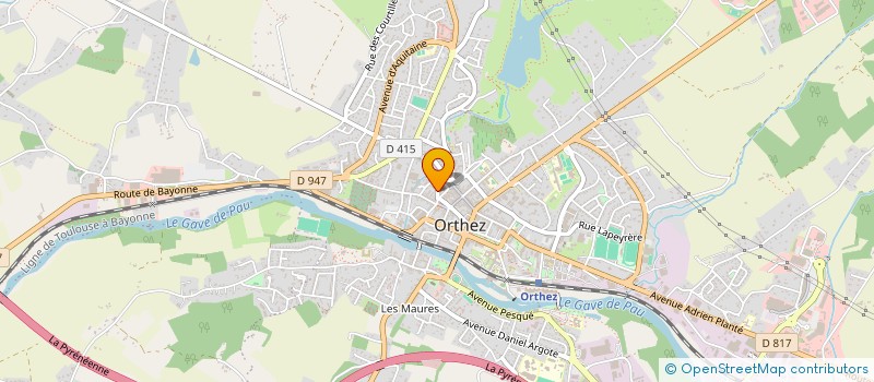 localisation de l'entreprise AU BON PLI  ORTHEZ