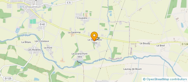 localisation de l'entreprise AU BON PORC  CONQUEREUIL