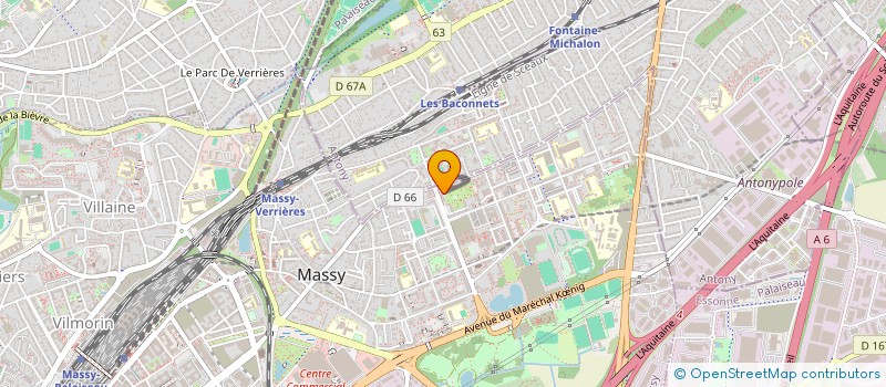 localisation de l'entreprise AU BON PRIMEUR à MASSY