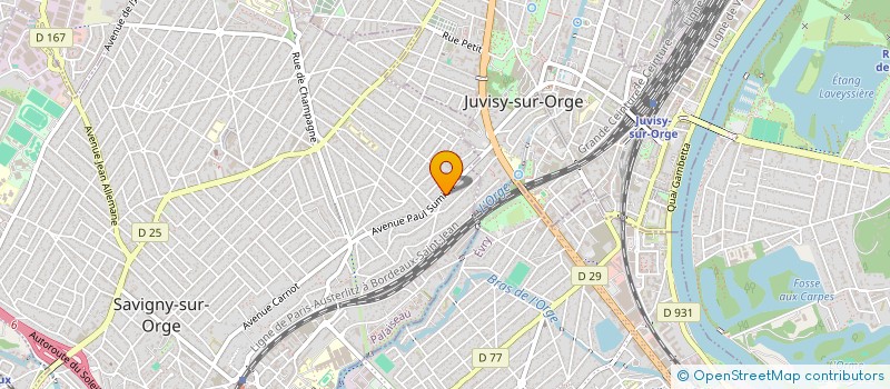 localisation de l'entreprise AU BON PRODUIT à SAVIGNY-SUR-ORGE