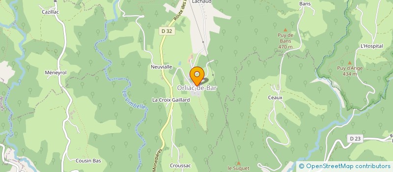 localisation de l'entreprise AU BON REPAIRE  ORLIAC-DE-BAR