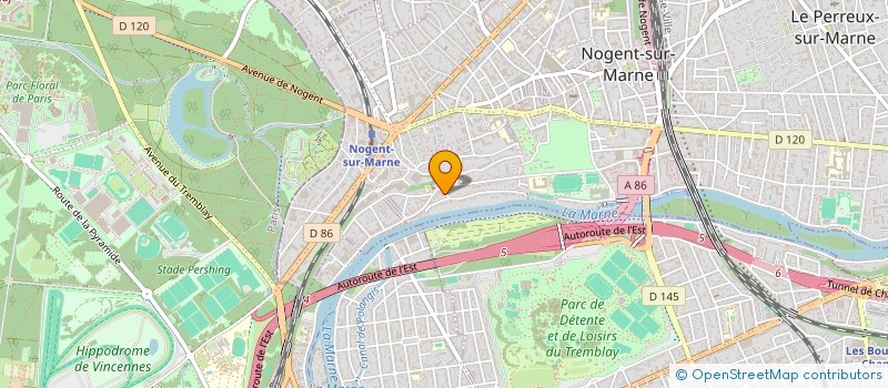 localisation de l'entreprise AU BON TEMPS  NOGENT-SUR-MARNE