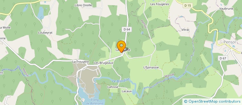 localisation de l'entreprise AU BON TEMPS LIGERIEN  MARVAL