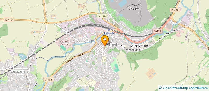 localisation de l'entreprise AU BON TUYAU  CARSPACH