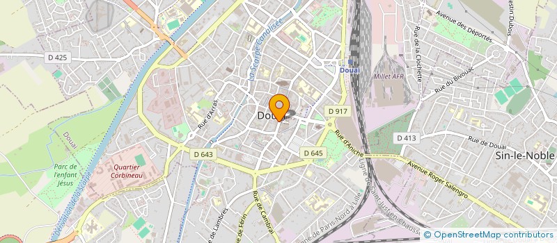 localisation de l'entreprise AU BON VIEUX TEMPS à DOUAI