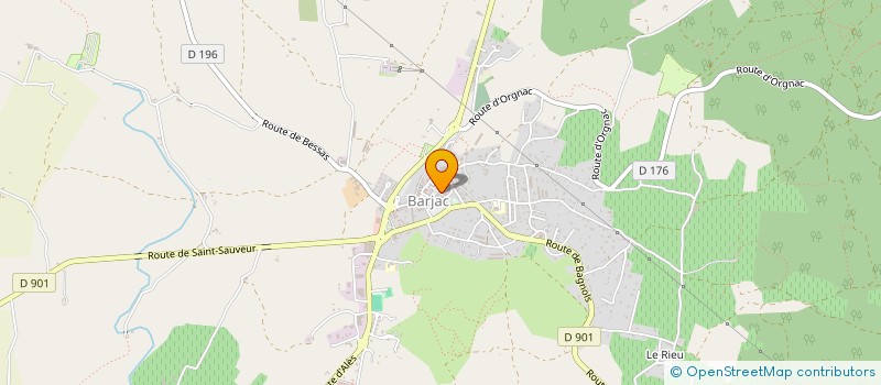 localisation de l'entreprise AU BON VIEUX TEMPS à BARJAC