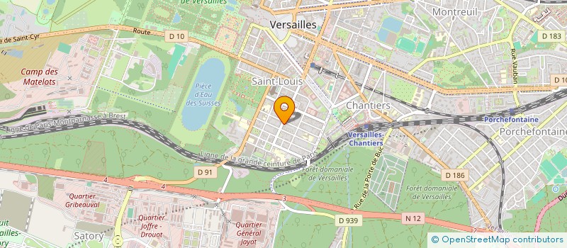 localisation de l'entreprise AU BON VIEUX TEMPS à VERSAILLES