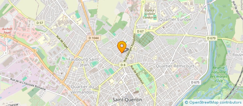 localisation de l'entreprise AU BON VIVRE à SAINT-QUENTIN