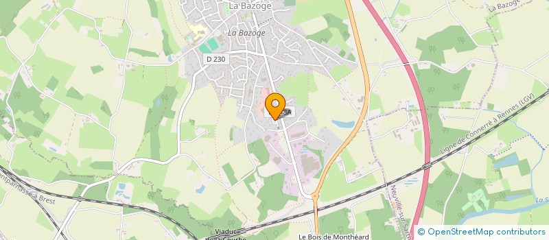 localisation de l'entreprise AU BONHEUR  LA BAZOGE