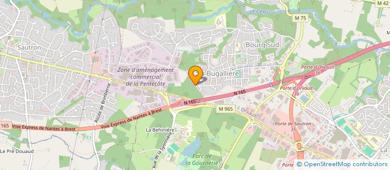 localisation de l'entreprise AU BONHEUR APPRENDRE-ASS INTERCULT à ORVAULT