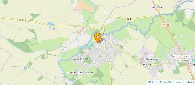 localisation de l'entreprise AU BONHEUR CECILIEN à SAINTE-CECILE