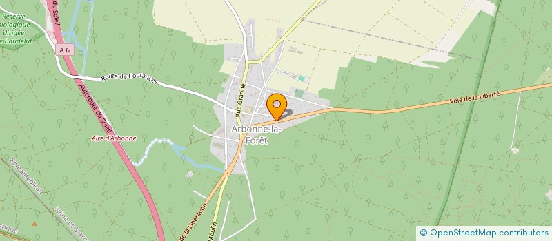 localisation de l'entreprise AU BONHEUR D'AMELIE  ARBONNE-LA-FORET