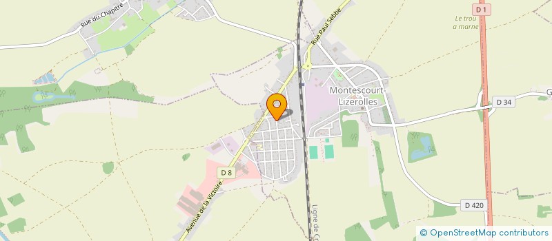 localisation de l'entreprise AU BONHEUR D'ENZO à MONTESCOURT-LIZEROLLES
