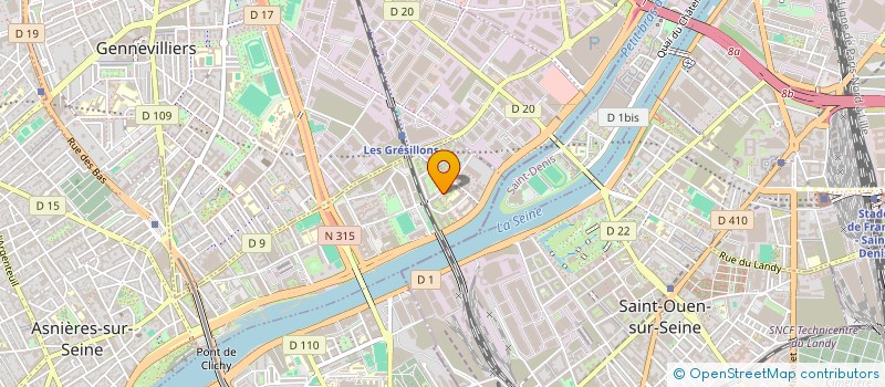 localisation de l'entreprise AU BONHEUR DE LIN  ASNIERES-SUR-SEINE