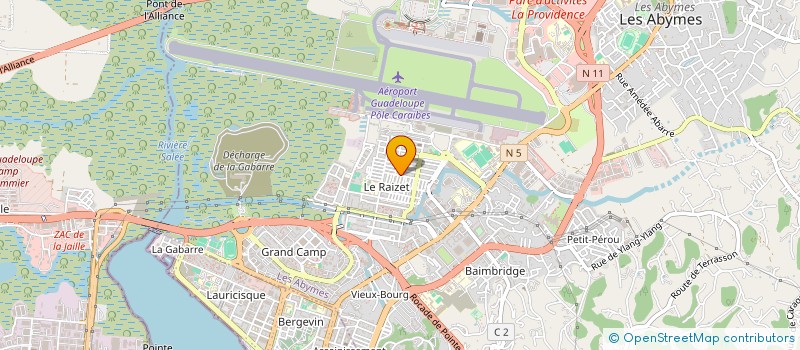 localisation de l'entreprise AU BONHEUR DE TOUS  LES ABYMES