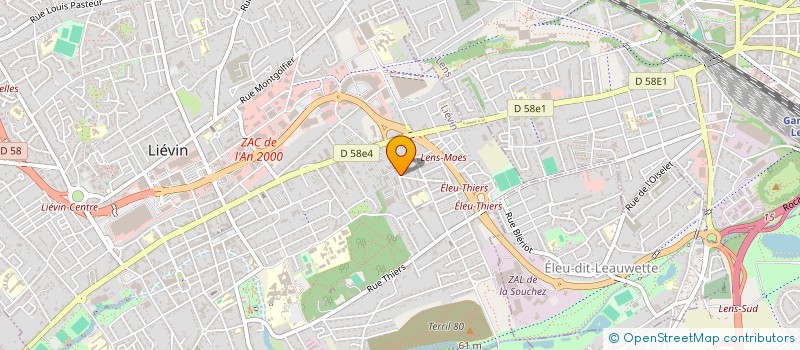 localisation de l'entreprise AU BONHEUR DE TOUS à LIEVIN