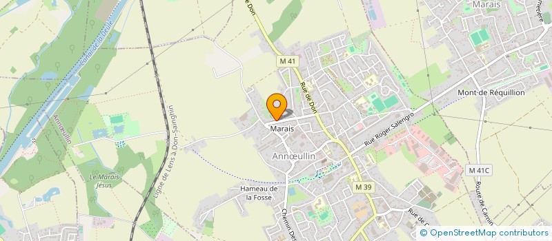 localisation de l'entreprise AU BONHEUR DES ANIMAUX  ANNULLIN