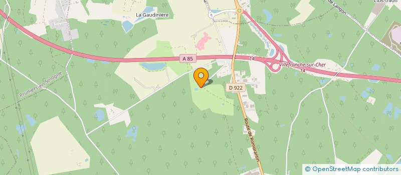 localisation de l'entreprise AU BONHEUR DES ANIMAUX ET DES SPORTS EQUESTRES  VILLEFRANCHE SUR CHER