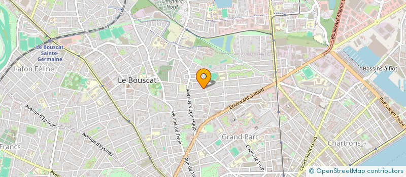 localisation de l'entreprise AU BONHEUR DES CHATS  LE BOUSCAT