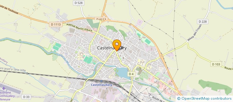 localisation de l'entreprise AU BONHEUR DES DAMES  CASTELNAUDARY