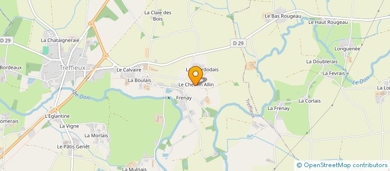 localisation de l'entreprise AU BONHEUR DES DAMES à TREFFIEUX