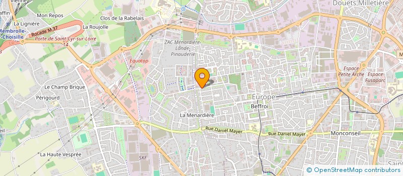 localisation de l'entreprise AU BONHEUR DES DAMES  TOURS