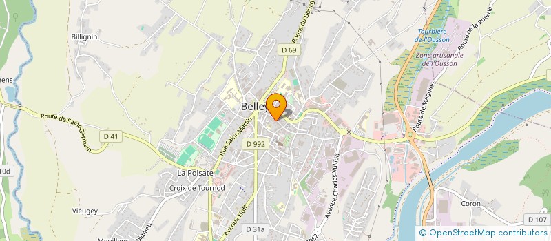 localisation de l'entreprise AU BONHEUR DES DAMES à BELLEY