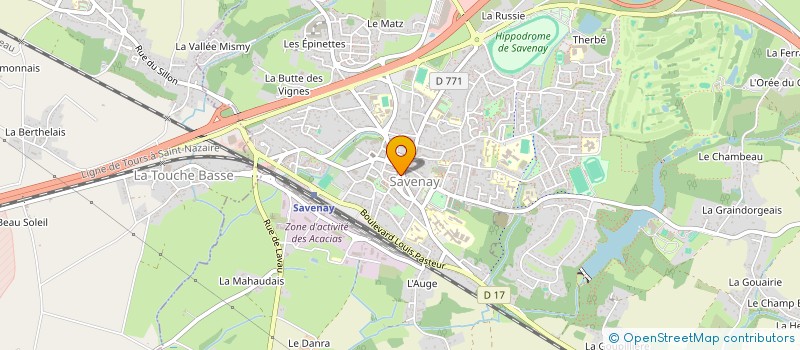 localisation de l'entreprise AU BONHEUR DES DAMES  SAVENAY