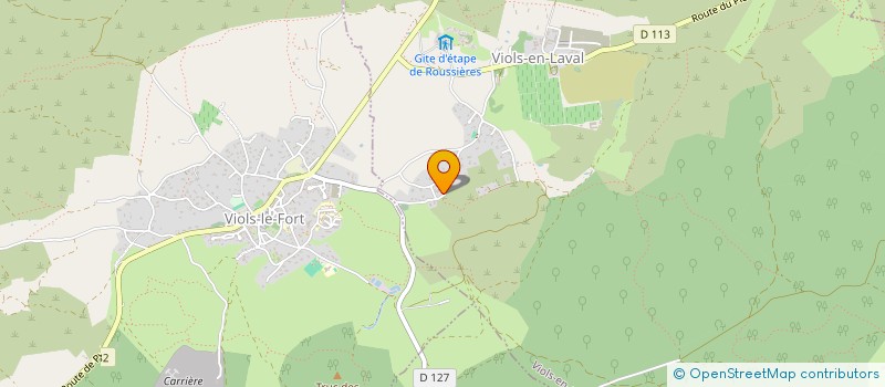 localisation de l'entreprise AU BONHEUR DES DENTS - FORMATION  VIOLS-EN-LAVAL