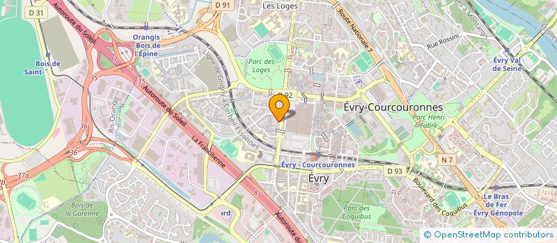 localisation de l'entreprise AU BONHEUR DES ENFANTS à EVRY-COURCOURONNES