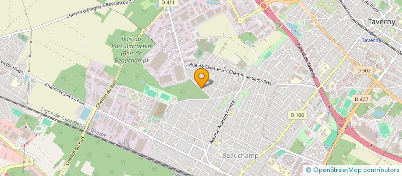 localisation de l'entreprise AU BONHEUR DES FEMMES  BEAUCHAMP