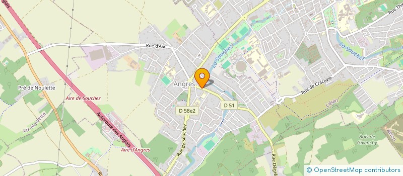 localisation de l'entreprise AU BONHEUR DES LIVRES à ANGRES
