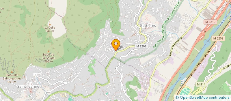localisation de l'entreprise AU BONHEUR DES LOULOUS 06 à GATTIERES