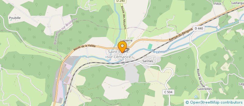 localisation de l'entreprise AU BONHEUR DES OGRES  BLANQUEFORT-SUR-BRIOLANCE