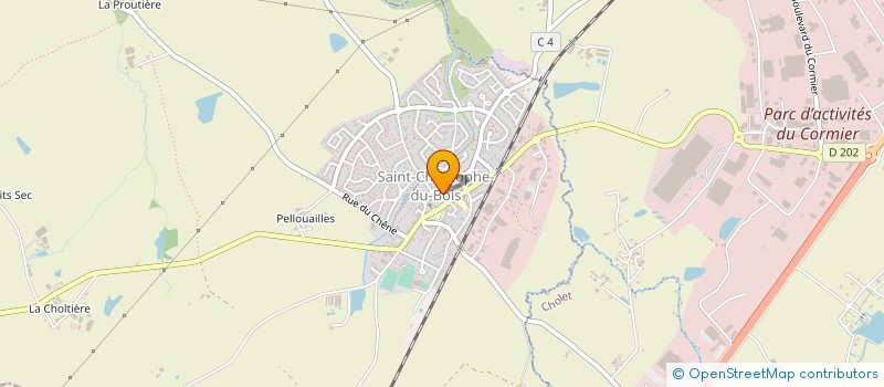 localisation de l'entreprise AU BONHEUR DES PAPILLES  SAINT-CHRISTOPHE-DU-BOIS