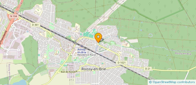 localisation de l'entreprise AU BONHEUR DES PAPILLES SARL à ROISSY-EN-BRIE