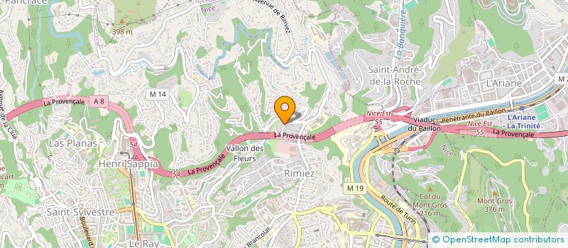 localisation de l'entreprise AU BONHEUR DES PATTES  NICE