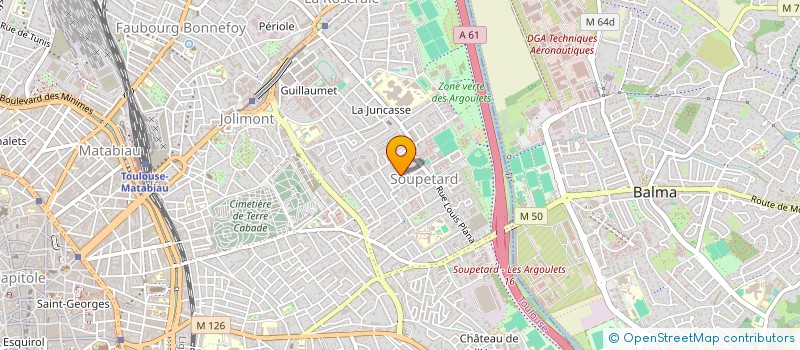 localisation de l'entreprise AU BONHEUR DES PITCHOUNS DE SOUPETARD  TOULOUSE