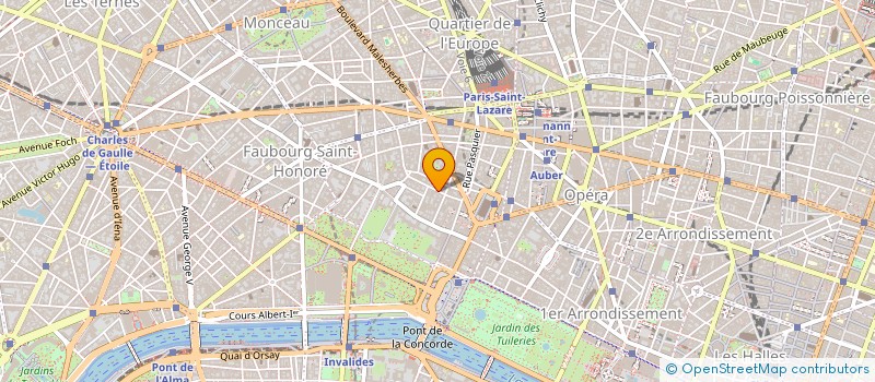 localisation de l'entreprise AU BONHEUR DU JOUR  PARIS