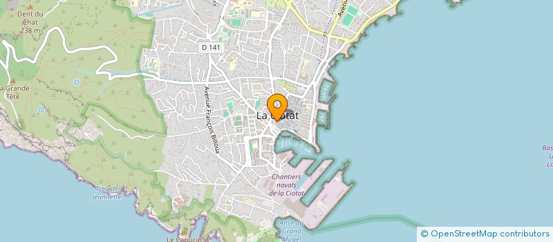 localisation de l'entreprise AU BONHEUR DU JOUR à LA CIOTAT