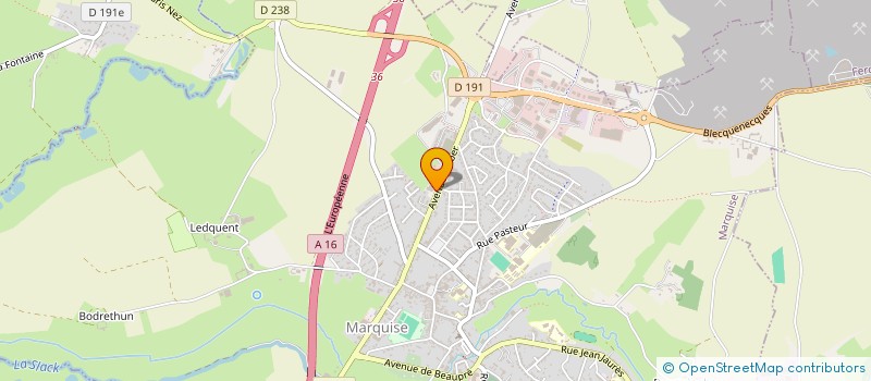 localisation de l'entreprise AU BONHEUR DU PECHEUR  MARQUISE