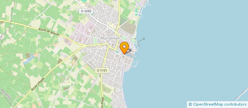 localisation de l'entreprise AU BONHEUR DU PETIT PORT à MARSEILLAN