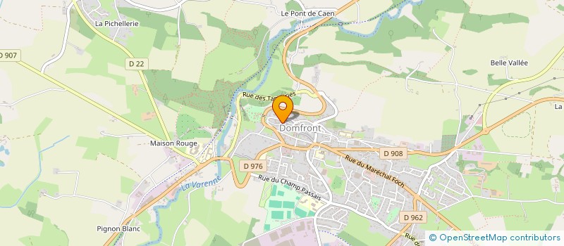 localisation de l'entreprise AU BONHEUR DU THEATRE à DOMFRONT-EN-POIRAIE