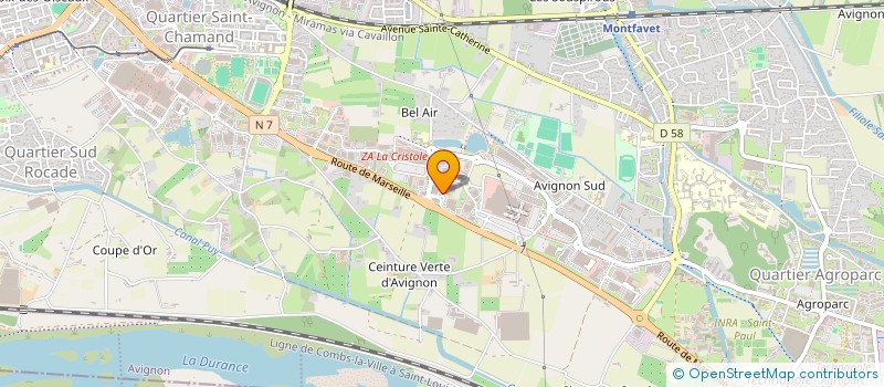 localisation de l'entreprise AU BONHEUR GOURMET  AVIGNON