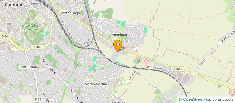 localisation de l'entreprise AU BORD DE L'EAU  CAMBRAI