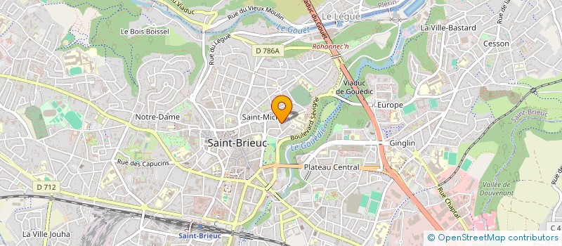 localisation de l'entreprise AU BORD DE L'EAU à SAINT-BRIEUC
