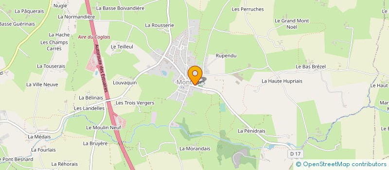 localisation de l'entreprise AU BORD DE L'EAU, LES 108 BRIGANDS  LES PORTES DU COGLAIS