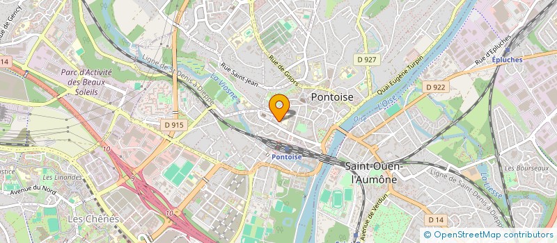 localisation de l'entreprise AU BORD DE L'ETANG  PONTOISE