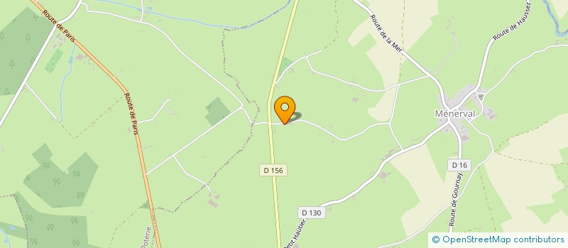 localisation de l'entreprise AU BORD DE LA CRIEE  MENERVAL